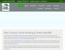 Tablet Screenshot of carlonroofs.com